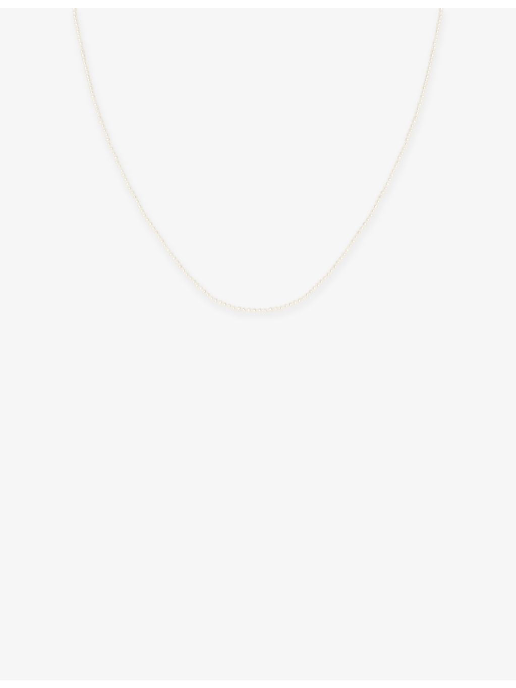 Astrid & Miyu cultured pearl 14ct gold necklace 40cm - British product