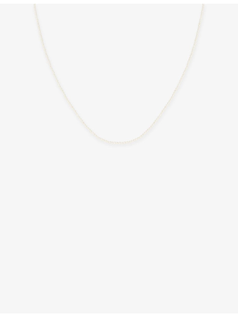 Astrid & Miyu cultured pearl 14ct gold necklace 40cm - British product