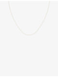 Astrid & Miyu cultured pearl 14ct gold necklace 40cm - British product