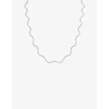 Astrid & Miyu rhodium-plated sterling silver ripple tennis necklace, UK version