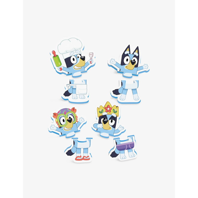 Bluey bath puzzle playset with foam pieces and mesh bag - British product