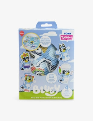 Bluey bath puzzle playset with foam pieces and mesh bag - British product