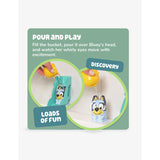 Bluey waterslide bath toy with Bluey figure and bucket 20cm (British brand)