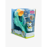 Bluey waterslide bath toy with Bluey figure and bucket 20cm (British brand)