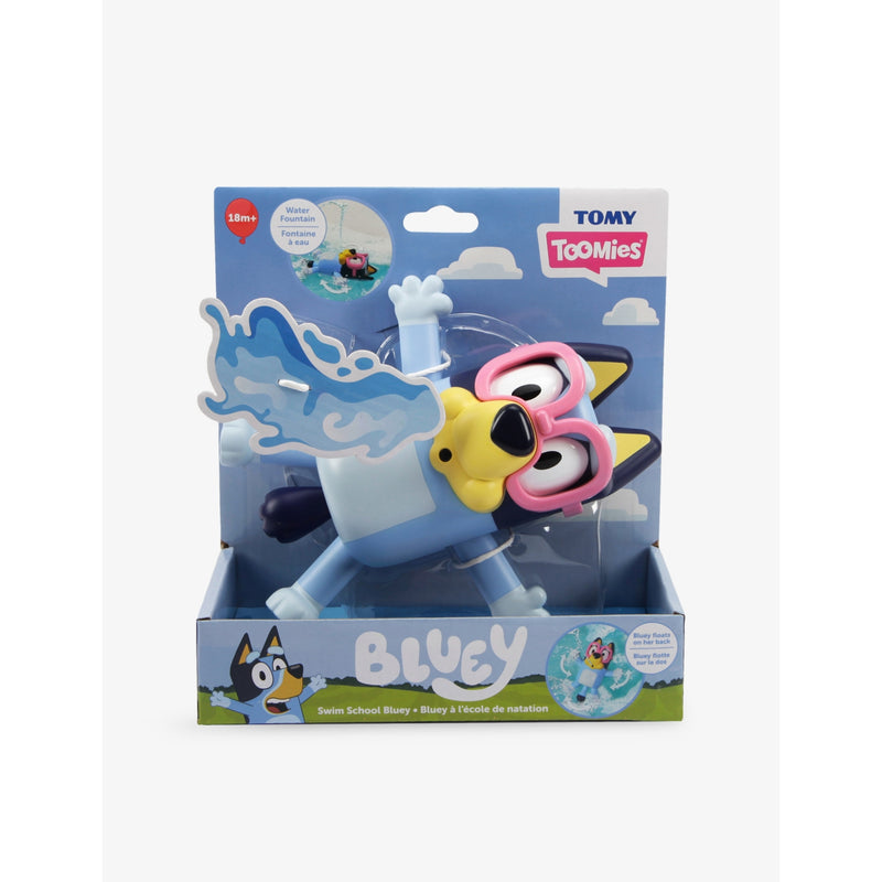 Bluey Swim School bath toy with pink goggles, imported from the UK