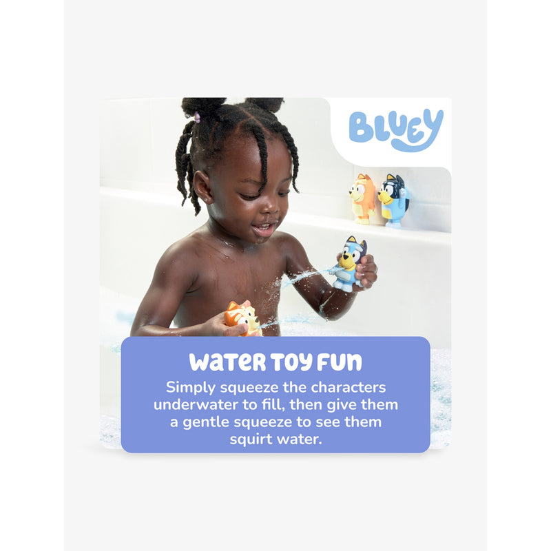 Bluey family bath squirter toys pack of four, imported from the UK