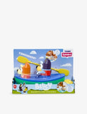 Bluey Pull and Go Canoe bath toy 25cm, imported from the UK