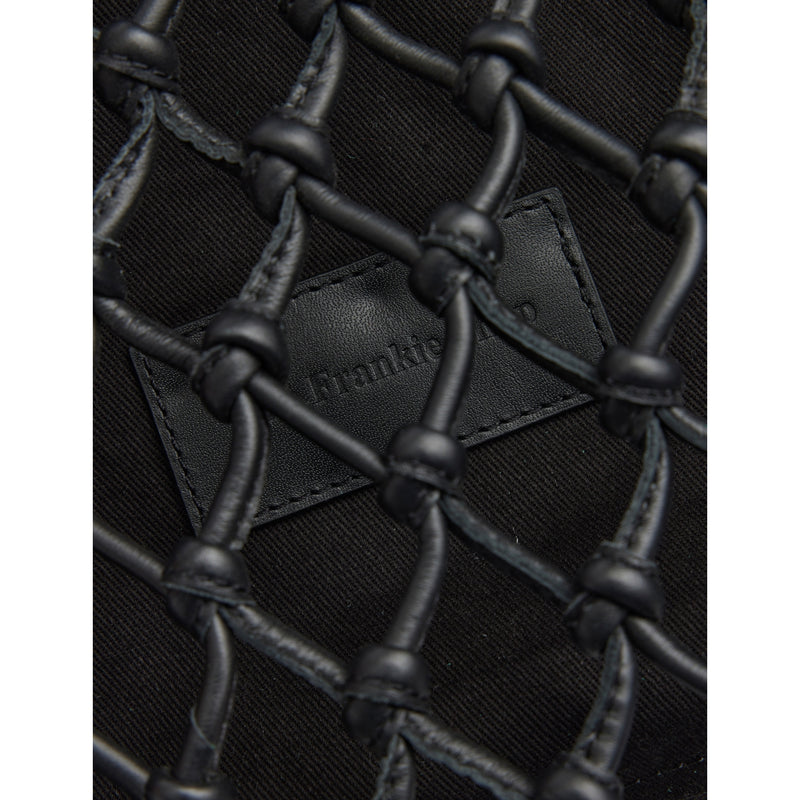 The Frankie Shop Morgan leather macrame pouch (British brand)