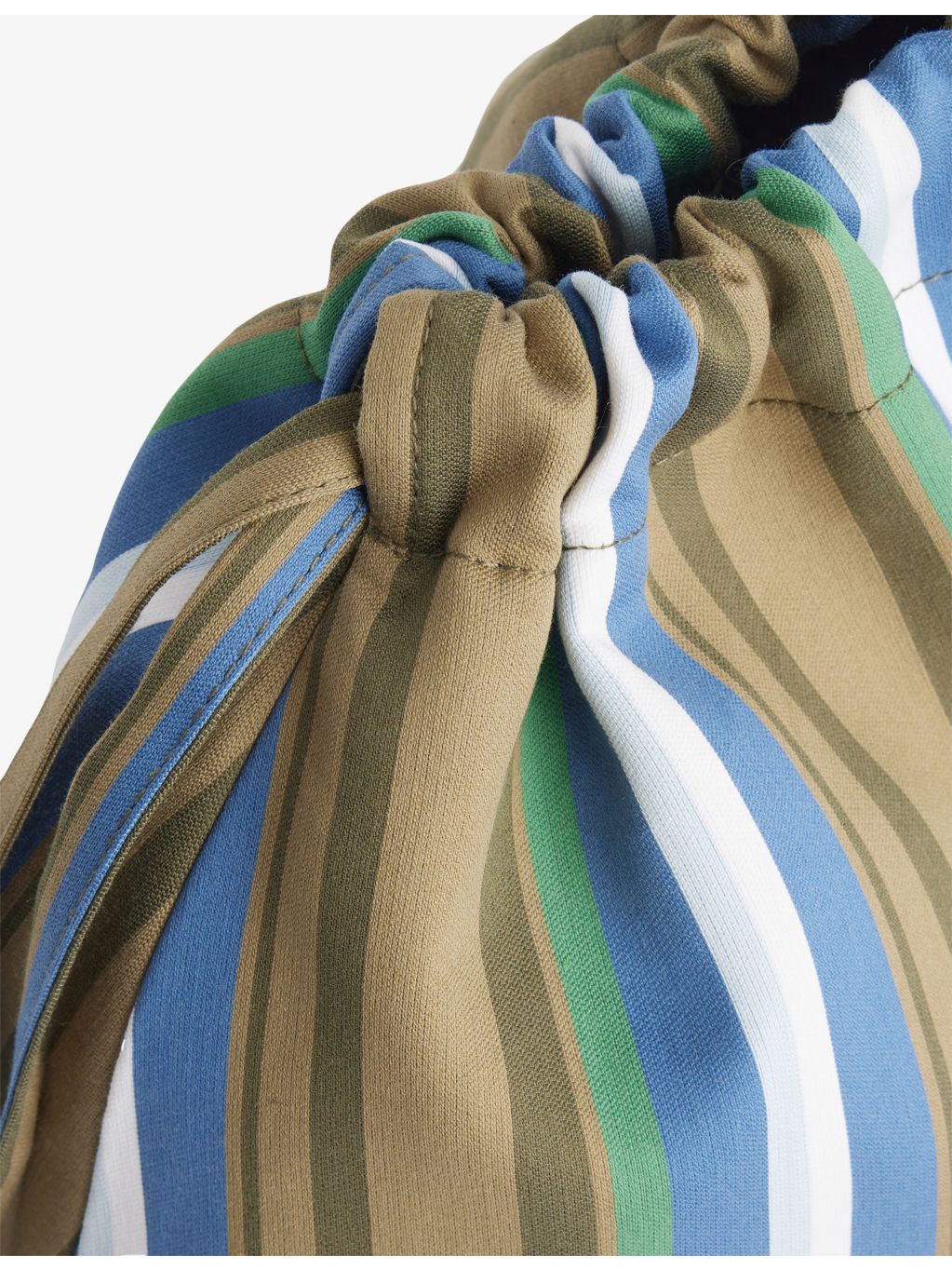 The Frankie Shop striped cotton-blend small pouch (British brand)