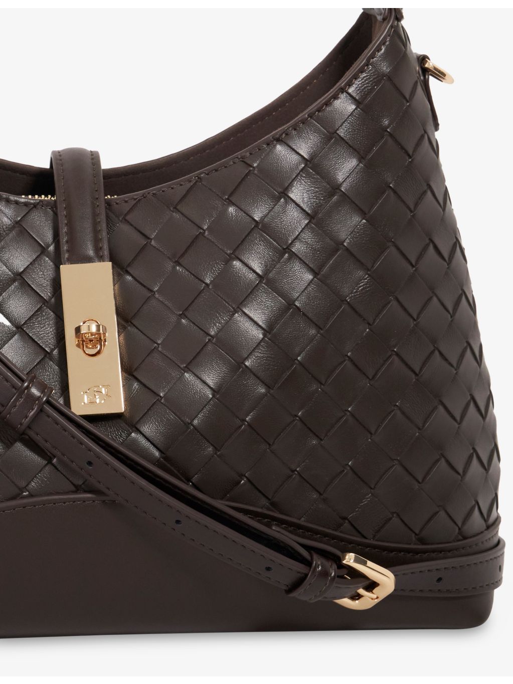 Dune Dorset woven leather shoulder bag (British brand)