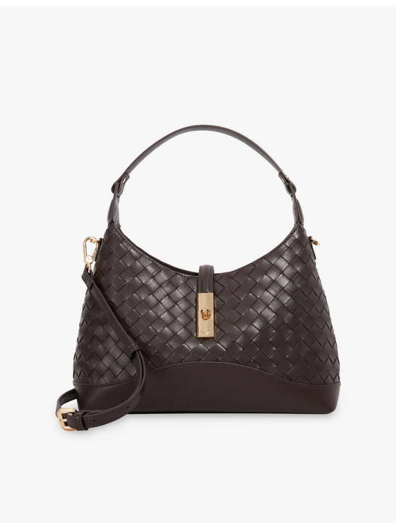Dune Dorset woven leather shoulder bag (British brand)