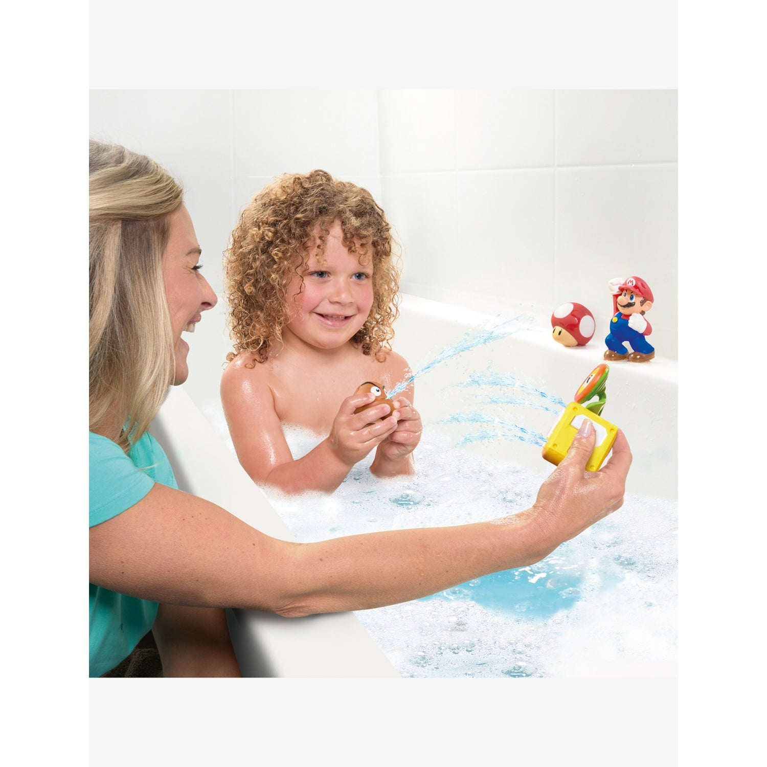 Super Mario four squirter bath toys set - British product