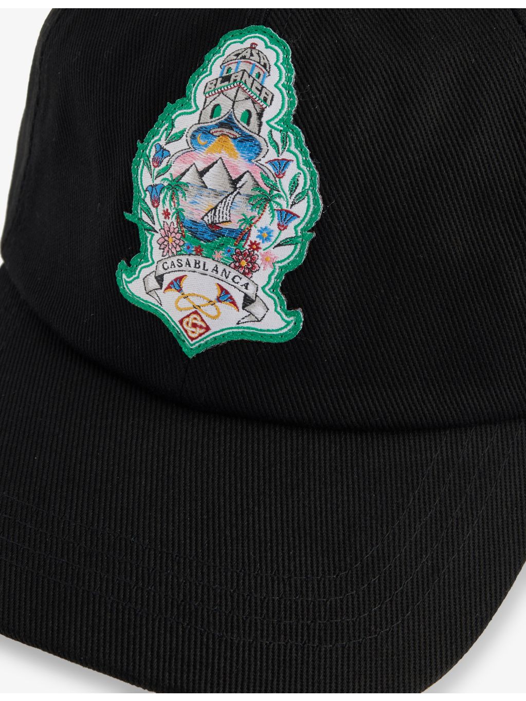 Casablanca brand-patch cotton cap, imported from the UK
