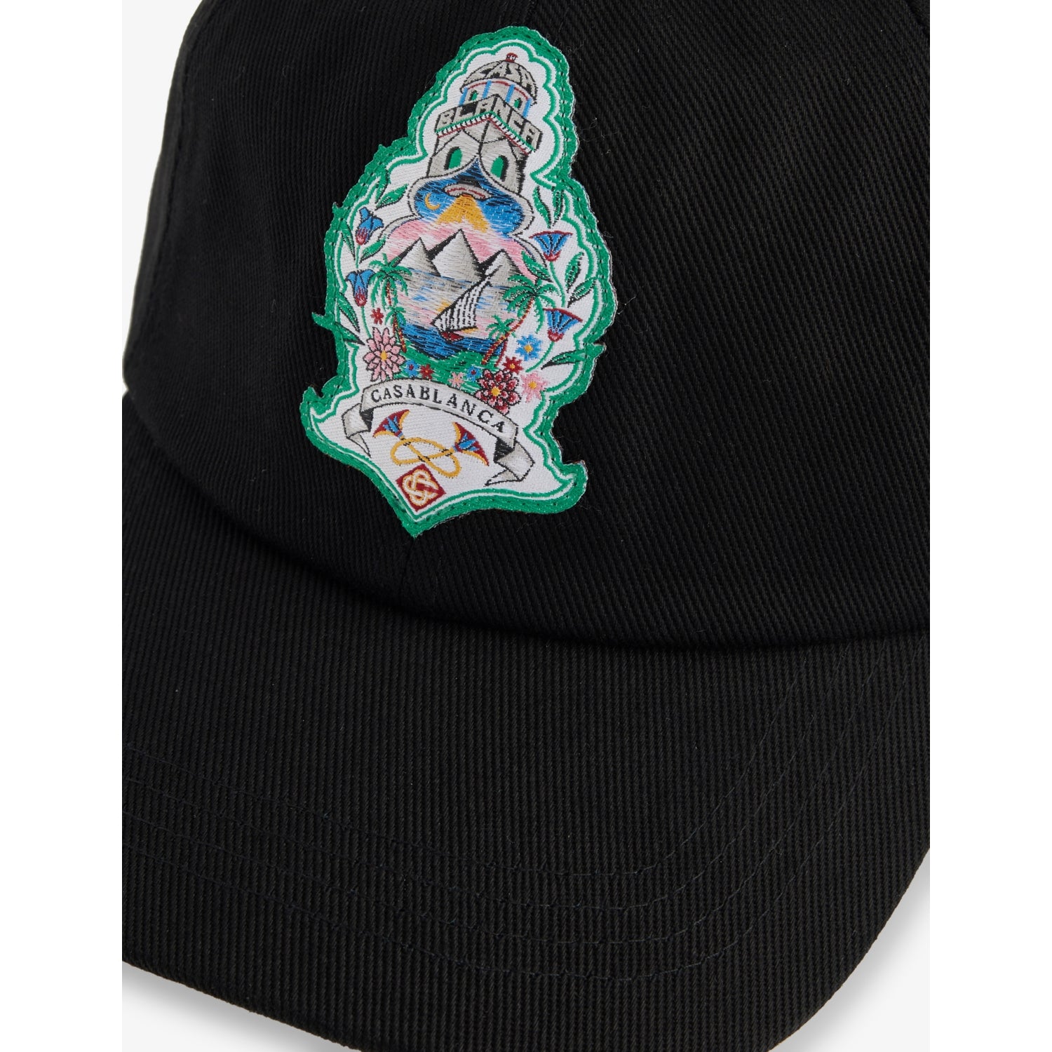 Casablanca brand-patch cotton cap, imported from the UK