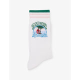 Palm Tree Emblem Stretch Cotton-Blend Socks - S/M