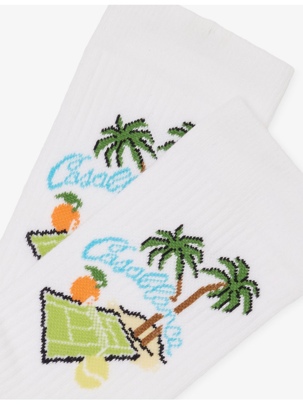 Casablanca Astral Plane stretch cotton socks, imported from the UK
