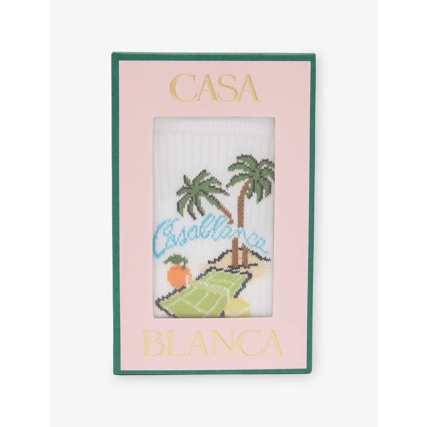 Casablanca Astral Plane stretch cotton socks, imported from the UK