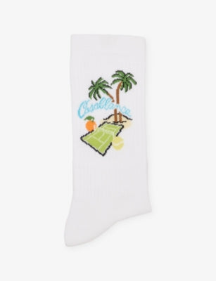 Astral Plane Stretch Cotton-Blend Socks - S/M