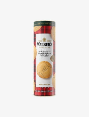 Walkers Tennis Ball shortbread rounds tin 300g, UK version