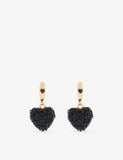 Crystal Haze mini jelly heart hoop earrings, imported from the UK