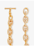 Crystal Haze 18ct yellow-gold plated cubic zirconia bracelet - British product