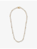 Crystal Haze gold-plated brass tennis necklace with cubic zirconia (British brand)