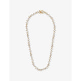 Crystal Haze gold-plated brass tennis necklace with cubic zirconia (British brand)