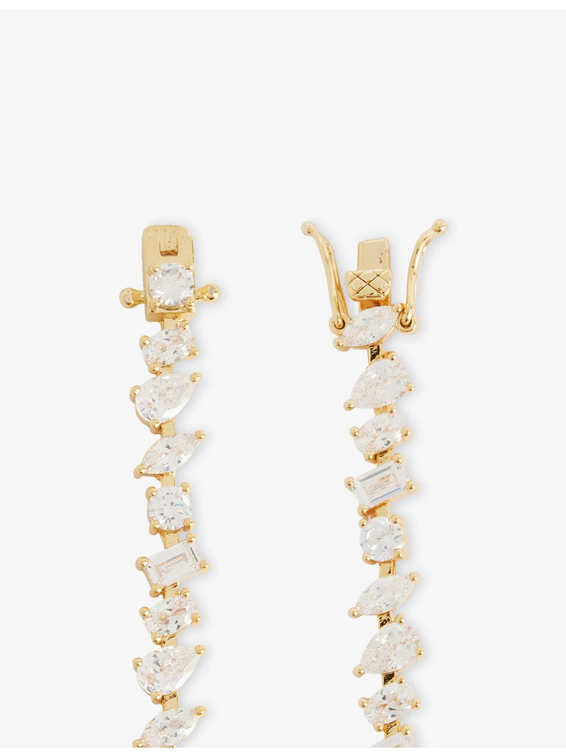 Crystal Haze irregular tennis bracelet with cubic zirconia stones, UK version