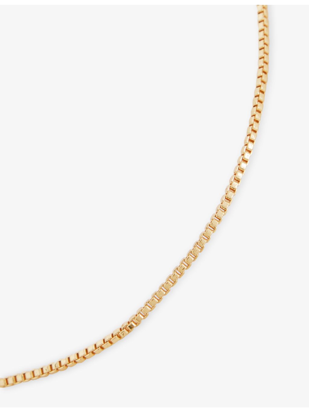 Crystal Haze 18ct yellow-gold plated brass chain 50cm (British brand)