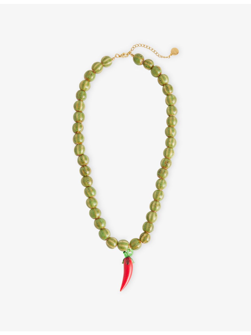 Minerva ceramic glass chilli pepper necklace 50cm - British product