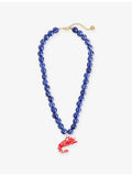 Minerva ceramic-and-glass prawn necklace, UK version