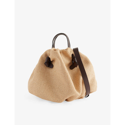 selfridges Neous Taurus Dumpling Raffia Shoulder Bag- Buy online at McGrocer