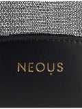 Neous Pardalis sheer bucket bag with leather trim, UK version