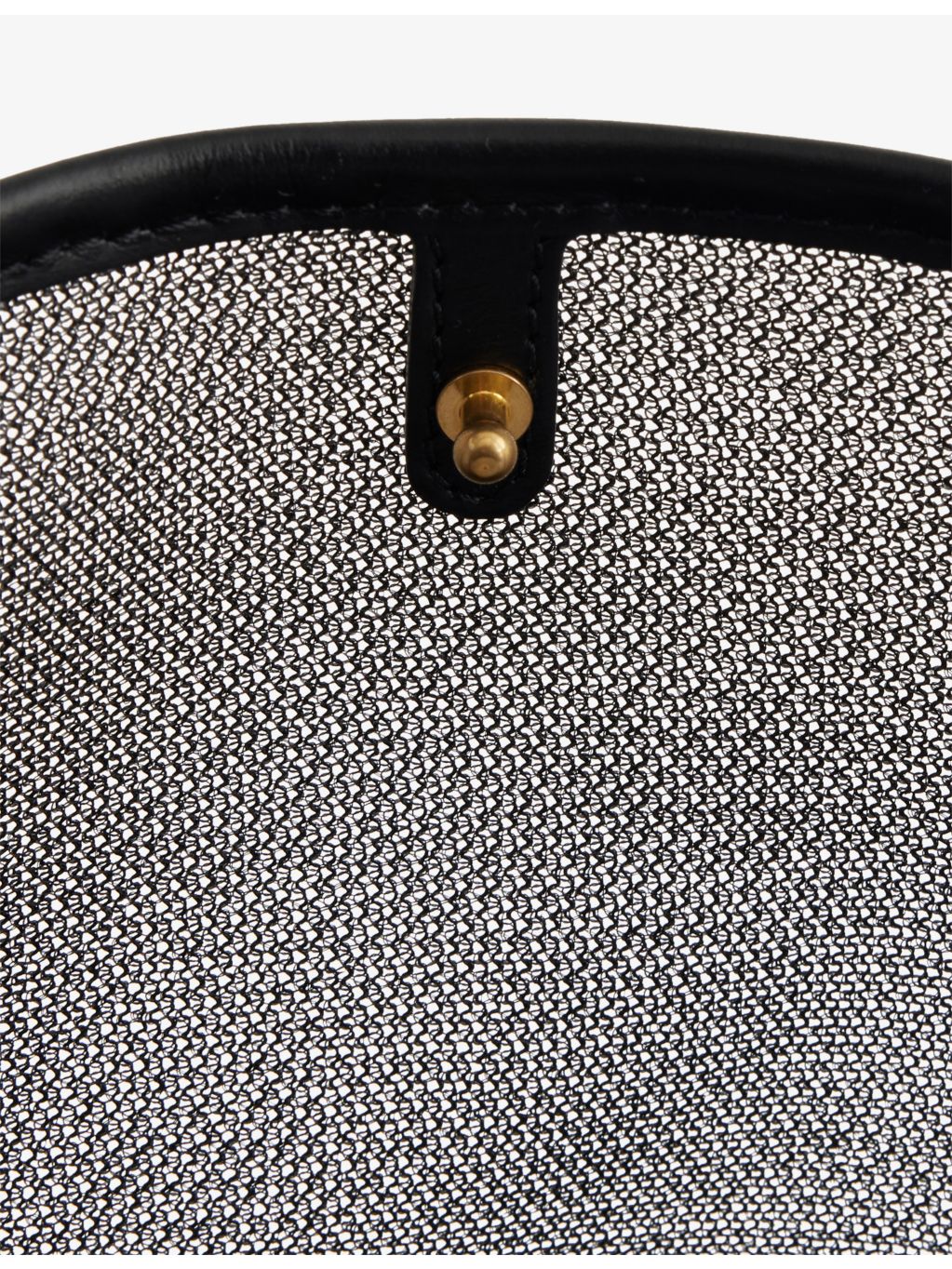 Neous Pardalis sheer bucket bag with leather trim, UK version