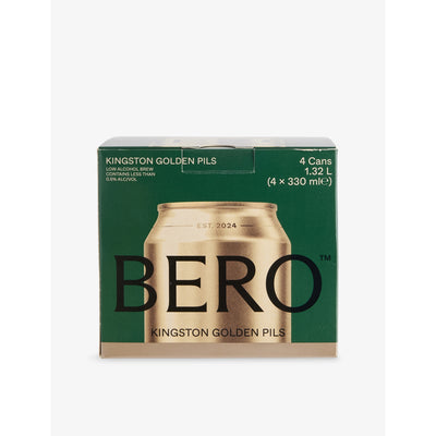 selfridges Bero Kingston Golden Pils Low Alcohol Pilsner Beer 330ml x 4- Buy online at McGrocer