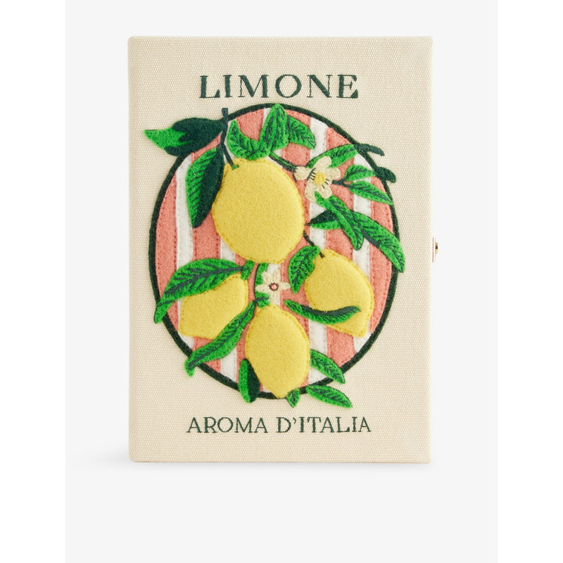 Olympia Le-Tan Olt Aroma D'italia Embroidered Book Clutch Bag