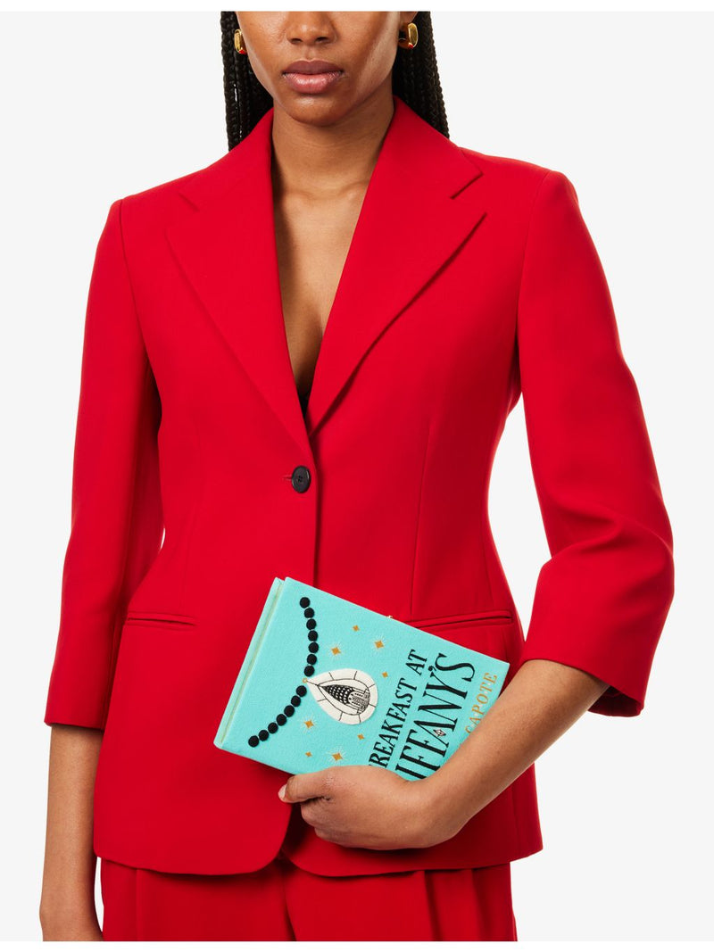 Olympia Le-Tan Breakfast at Tiffany's embroidered book clutch bag - British product