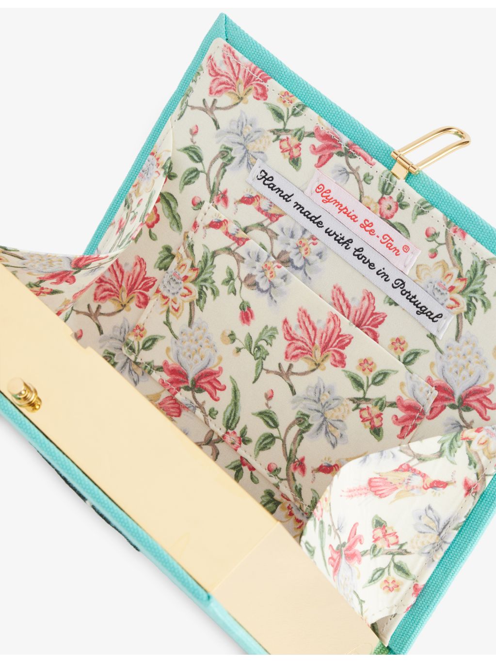 Olympia Le-Tan Breakfast at Tiffany's embroidered book clutch bag - British product