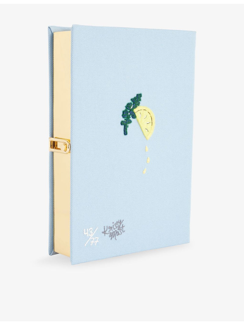Olympia Le-Tan lobster embroidered book clutch bag (British brand)