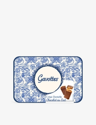 Gavottes milk chocolate crêpes dentelle Breton tin 180g, imported from the UK