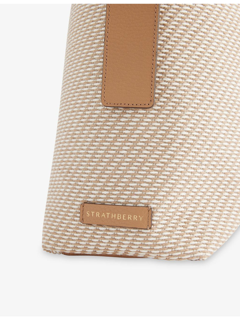 Strathberry Kite Maxi cotton-twill shoulder bag, imported from the UK