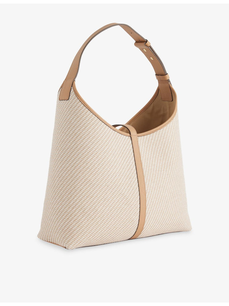 Strathberry Kite Maxi cotton-twill shoulder bag, imported from the UK
