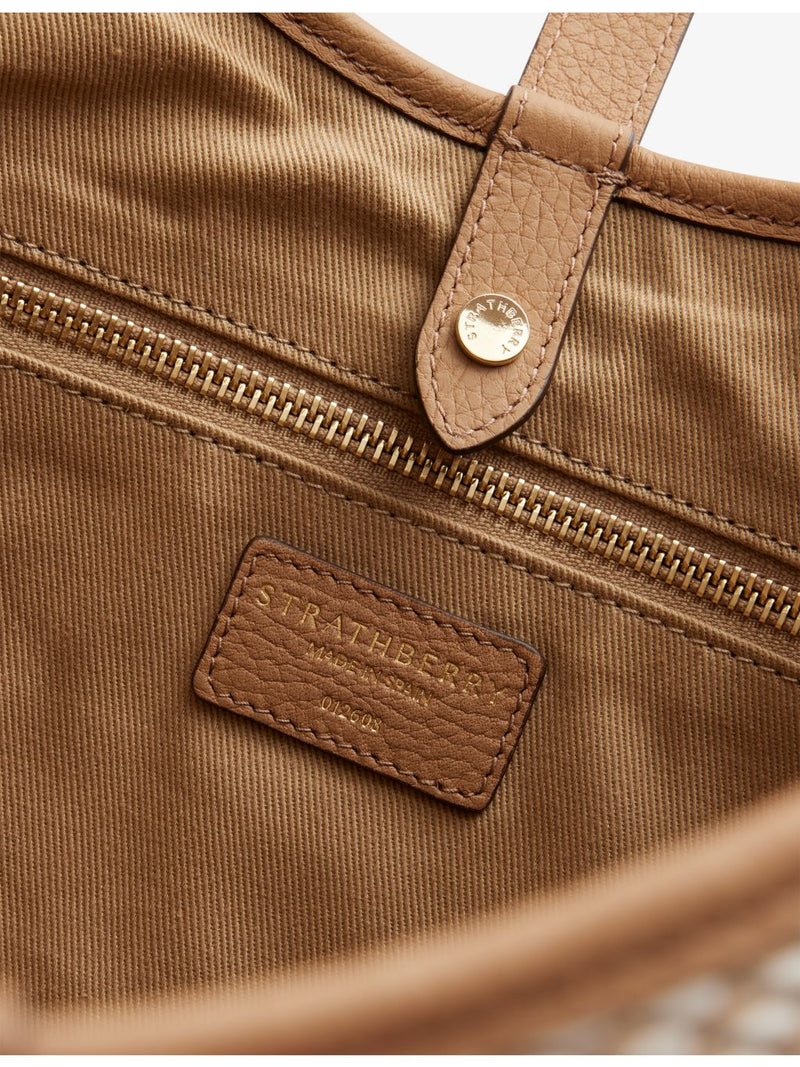 Strathberry Kite Maxi cotton-twill shoulder bag, imported from the UK