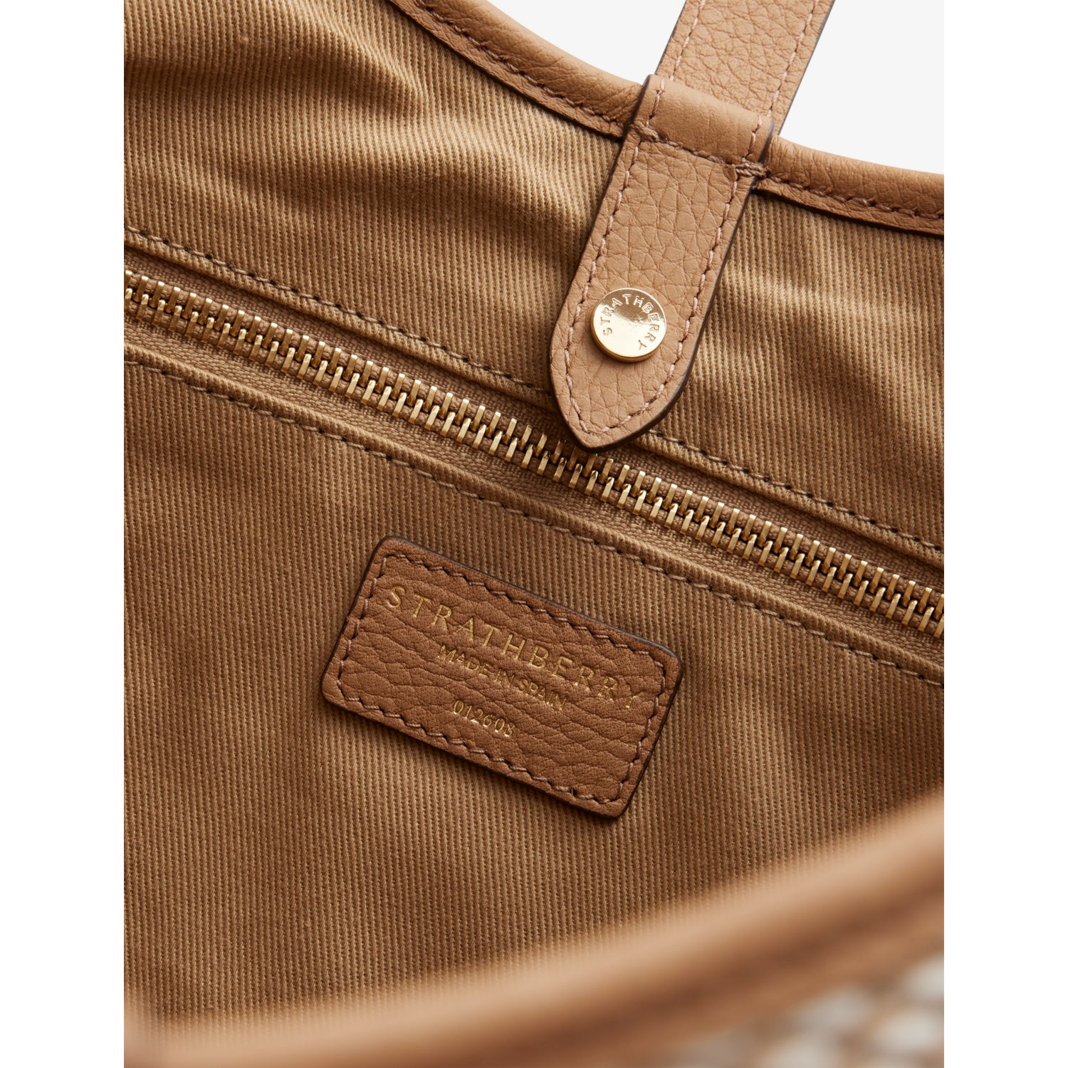 Strathberry Kite Maxi cotton-twill shoulder bag, imported from the UK