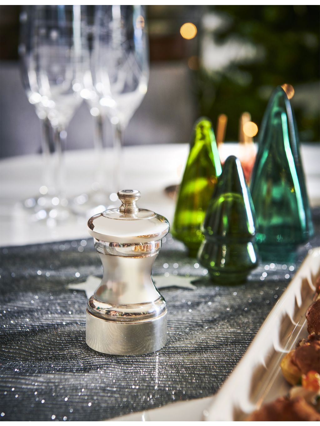 Peugeot Mignon silver-plated pepper mill 10cm, imported from the UK