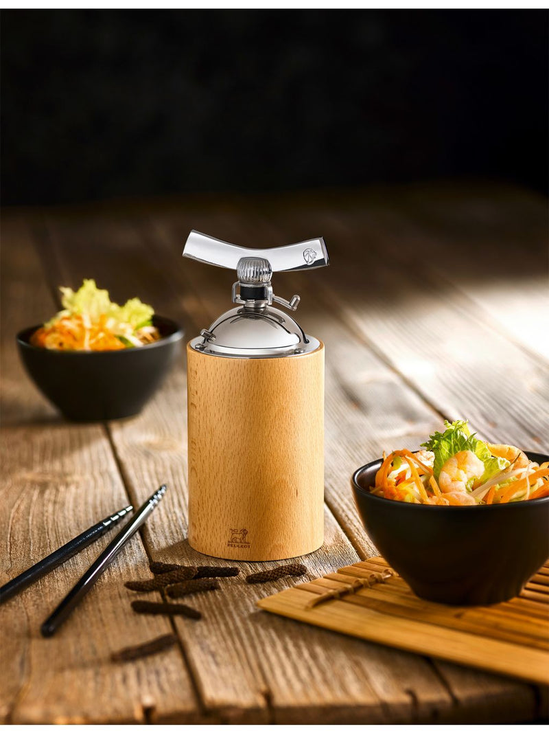 Peugeot Isen natural wood pepper mill 16cm - British product