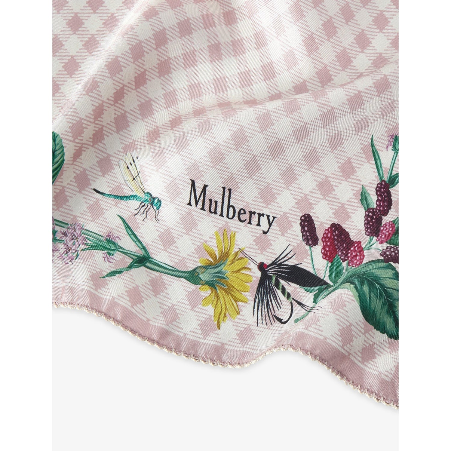 River Side floral-print silk-twill scarf 70cm (British brand)