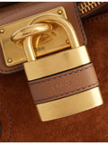 Chloé Paddington suede tote bag with padlock charm, UK version