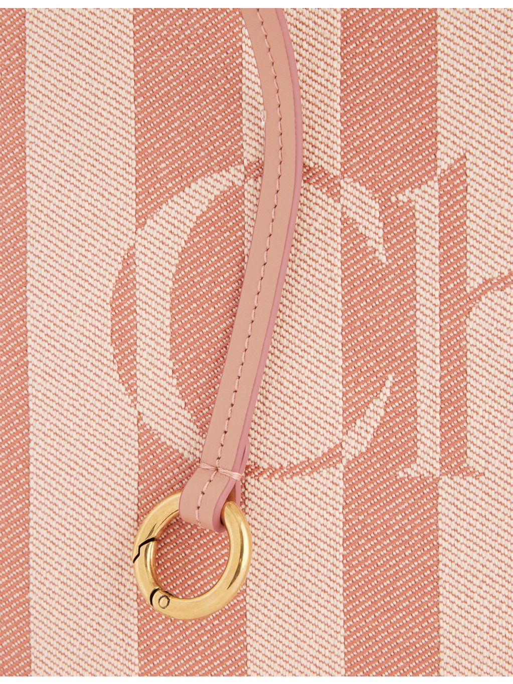 Chloe cotton-canvas tote bag with striped logo, UK version