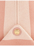 Chloe cotton-canvas tote bag with striped logo, UK version